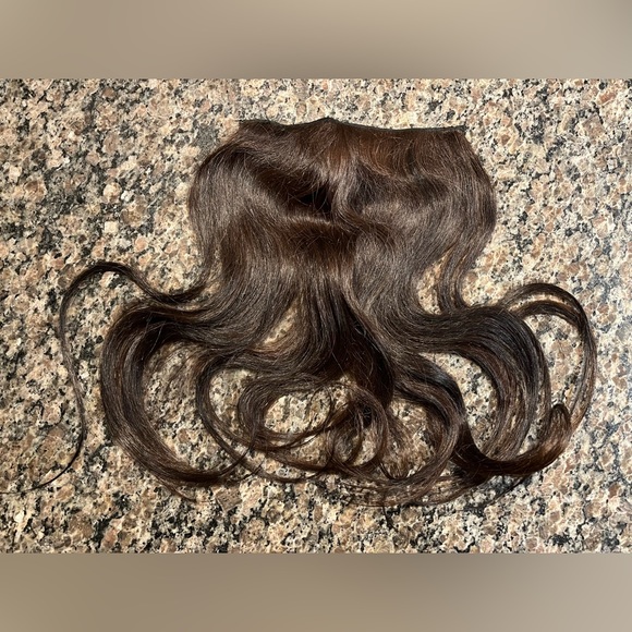 18-inch brown human hair extension